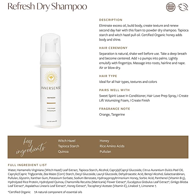 Innersense - Refresh Dry Shampoo 2.37oz - The Bare Theory