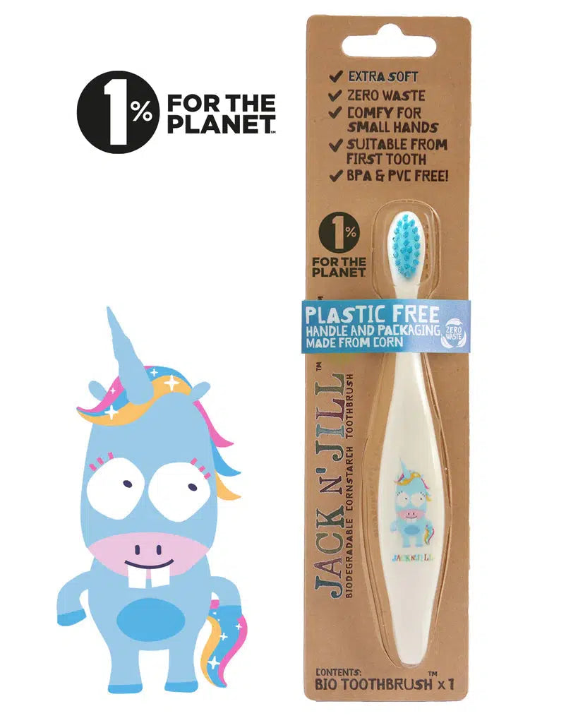 Jack N’ Jill - Bio Toothbrush - EXTRA SOFT _ Unicorn - The Bare Theory