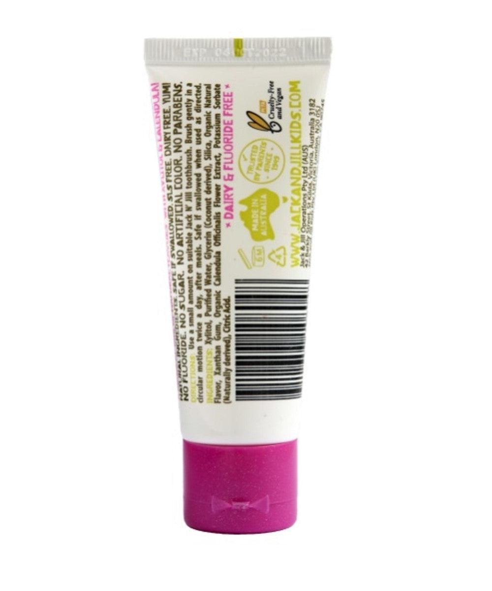 Jack n' Jill - Kids Natural Toothpaste 50g - BERRIES & CREAM - The Bare Theory