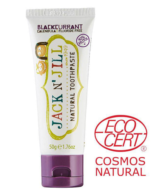 Jack n' Jill - Kids Natural Toothpaste 50g - BLACKCURRENT - The Bare Theory