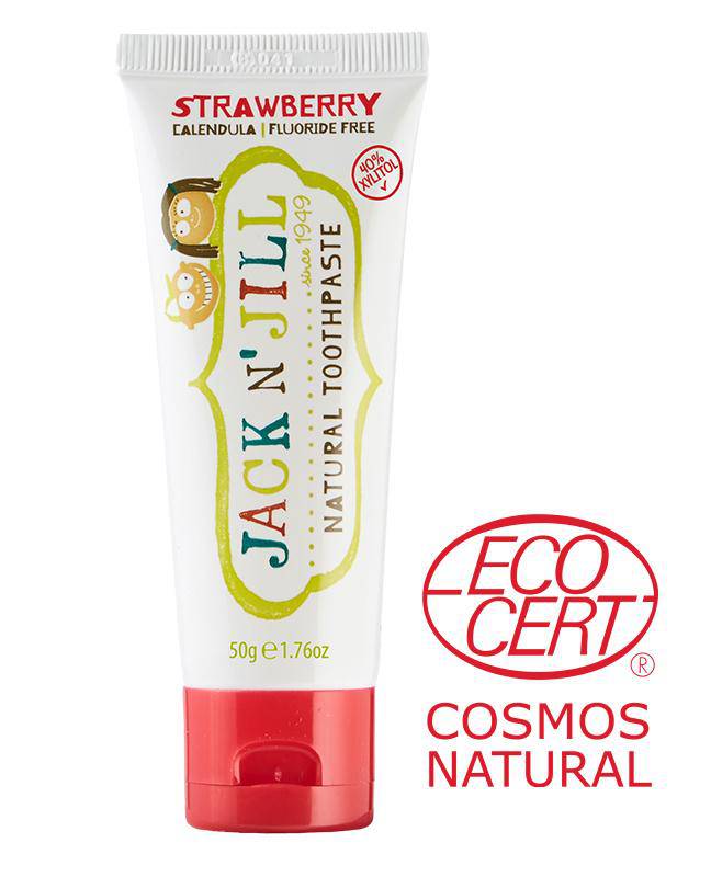 Jack n' Jill - Kids Natural Toothpaste 50g - STRAWBERRY - The Bare Theory