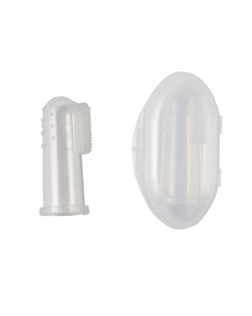 Jack N Jill - Tooth Buddy Pack - Natural Certified Toothpaste Flavor Free + Silicone Finger Brush - The Bare Theory