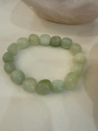 Jade Crystal Bracelet - 8-10mm - The Bare Theory