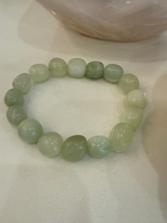 Jade Crystal Bracelet - 8-10mm - The Bare Theory