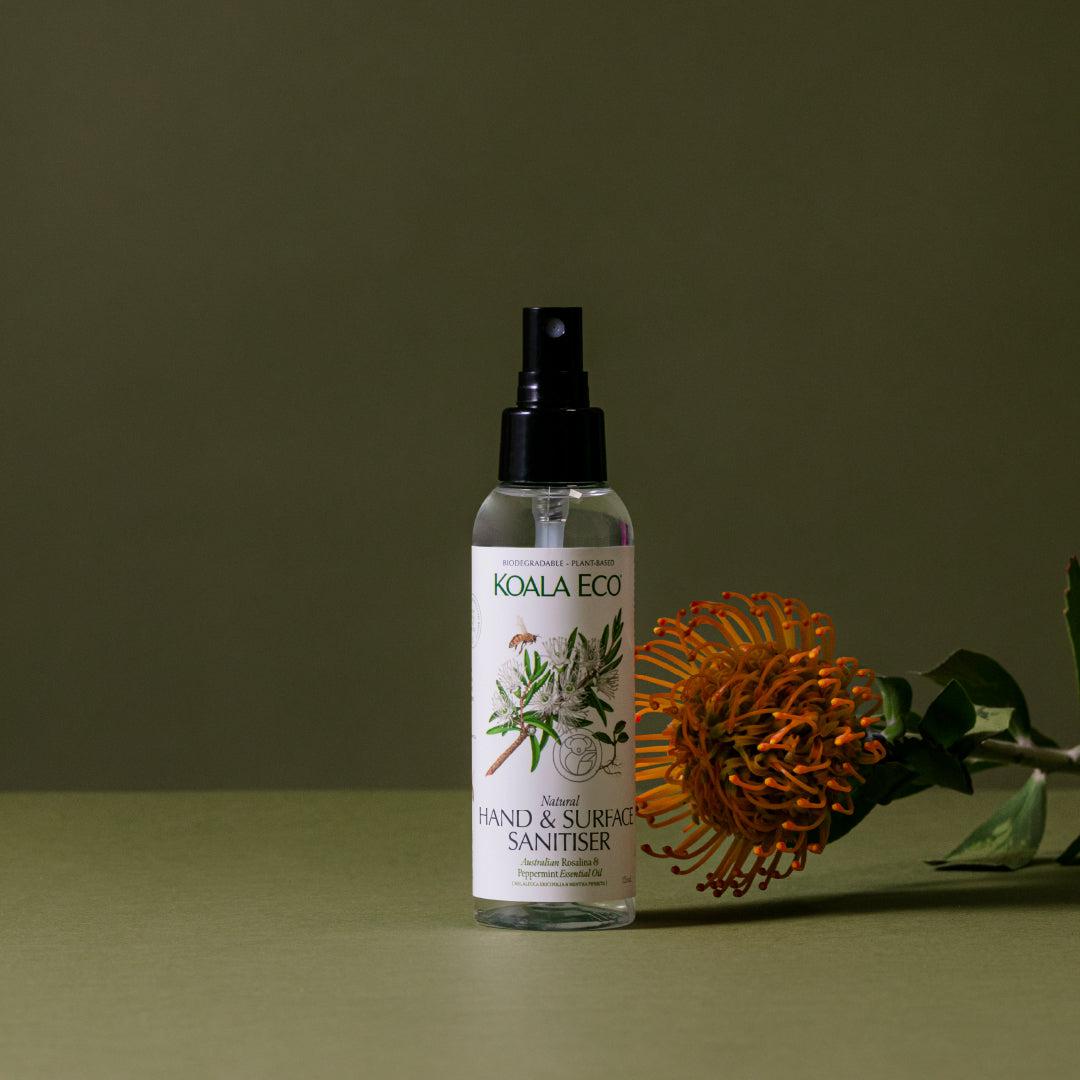 Koala Eco - Rosalina & Peppermint Essential Oil - Hand & Surface Sanitiser - The Bare Theory