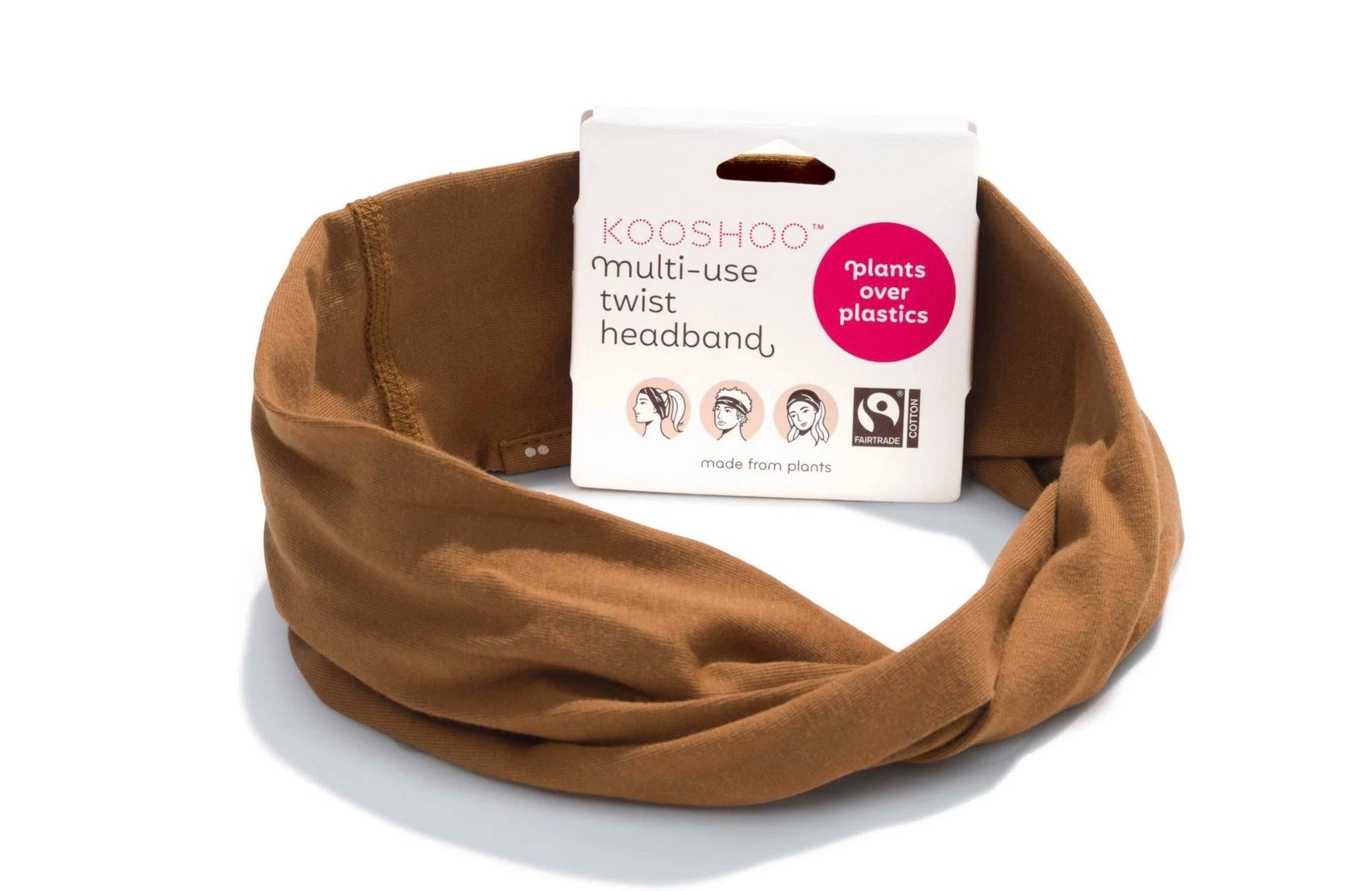 Kooshoo - Twist Headband - Cocoa Brown - The Bare Theory