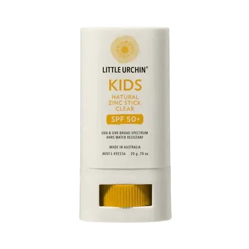 LITTLE URCHIN - KIDS Natural Zinc Stick Clear, SPF 50+ - The Bare Theory