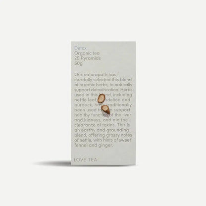 Love Tea - Detox Pyramid Tea Bags - The Bare Theory
