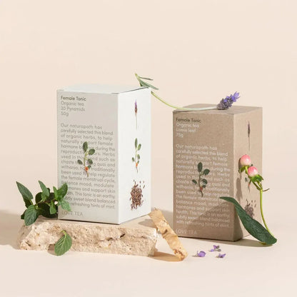 Love Tea - Female Tonic - Certified Organic Pyramids - The Bare Theory