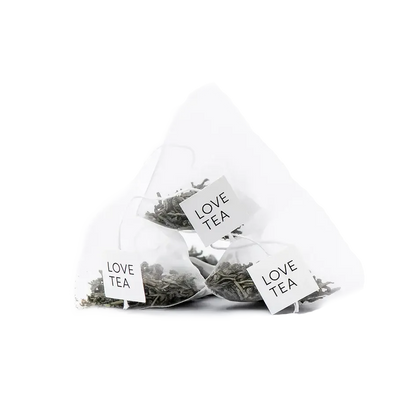 Love Tea - Green - Certified Organic Pyramids - The Bare Theory