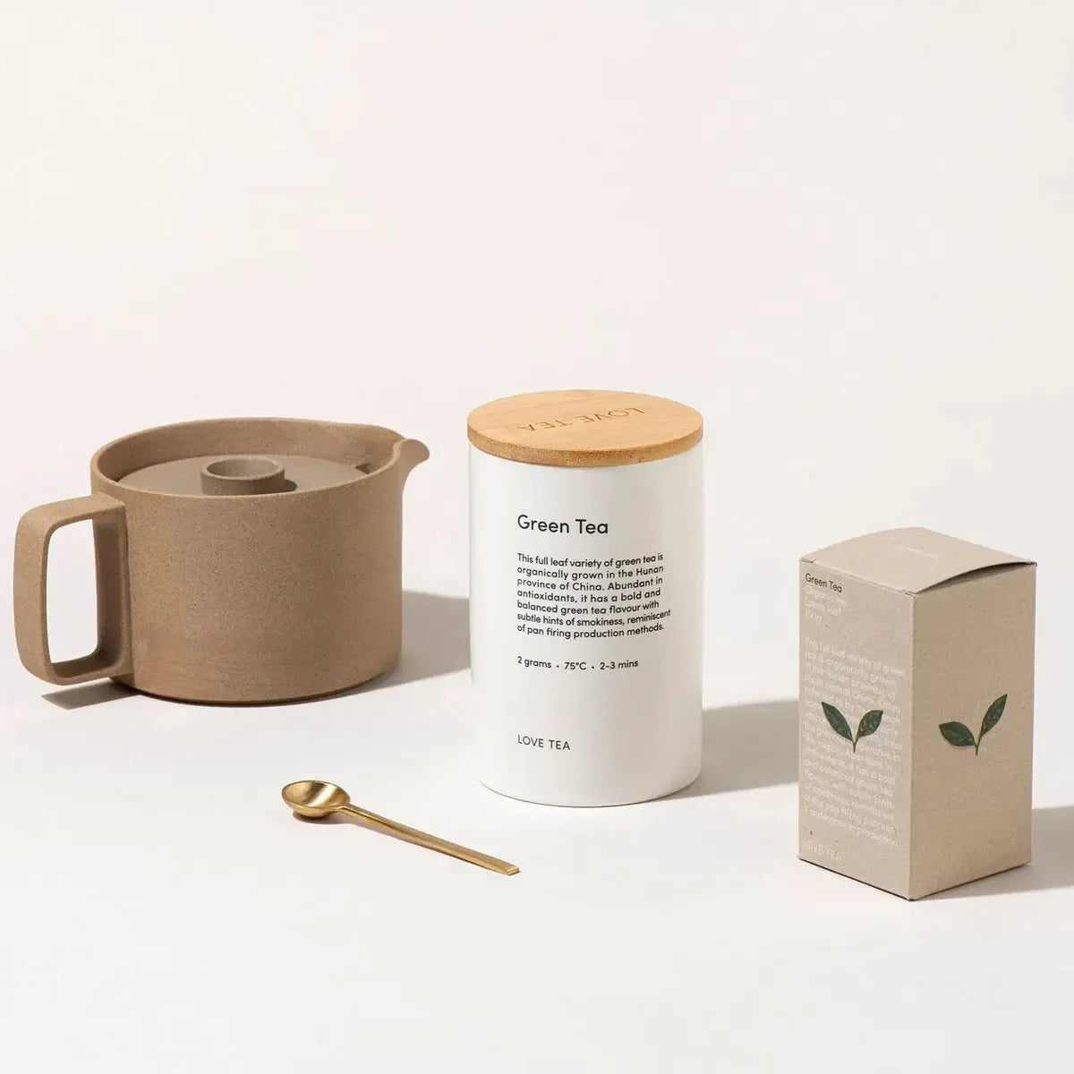 Love Tea - Green - Certified Organic Pyramids - The Bare Theory