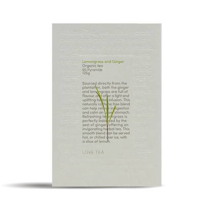 Love Tea - Lemongrass and Ginger - Pyramids - The Bare Theory