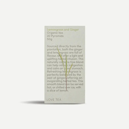 Love Tea - Lemongrass and Ginger - Pyramids - The Bare Theory