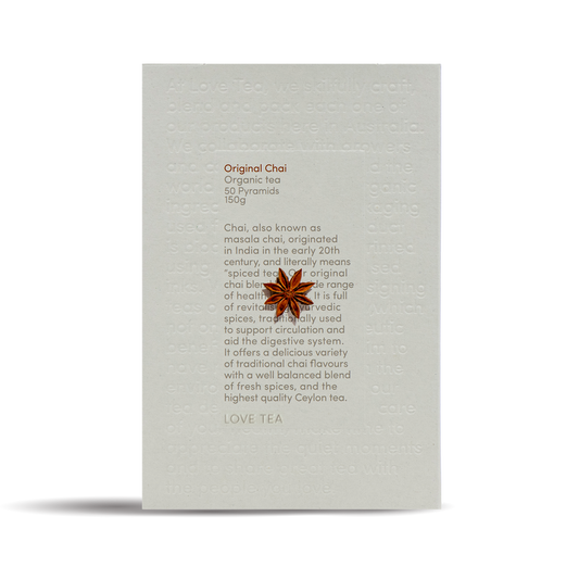 Love Tea - Original Chai Certified Organic PyramidsTea Bags - The Bare Theory