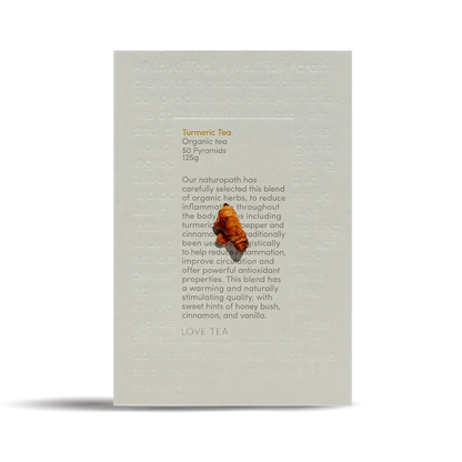 Love Tea - Turmeric - Certified Organic Pyramids - The Bare Theory