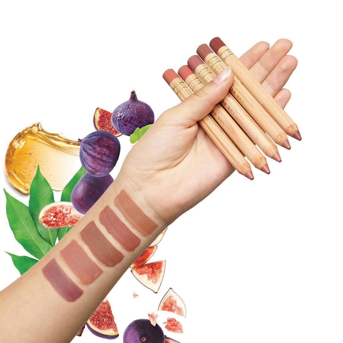 Luk Beautifood - Complete Set 5 Natural Lipstick Crayons - The Bare Theory