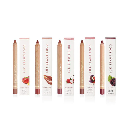 Luk Beautifood - Complete Set 5 Natural Lipstick Crayons - The Bare Theory