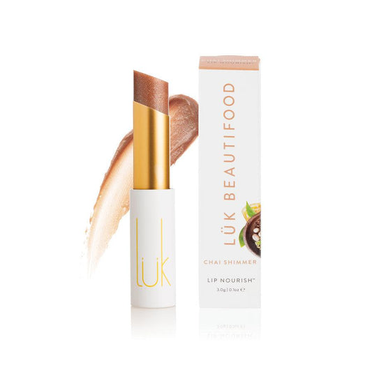 Luk Beautifood - Lip Nourish - Chai Shimmer - The Bare Theory