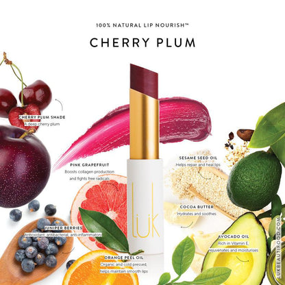 Luk Beautifood - Lip Nourish - Cherry Plum - The Bare Theory