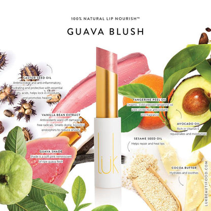 Luk Beautifood - Lip Nourish - Guava Blush - The Bare Theory