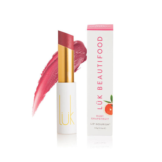 Luk Beautifood - Lip Nourish - Ruby Grapefruit - The Bare Theory
