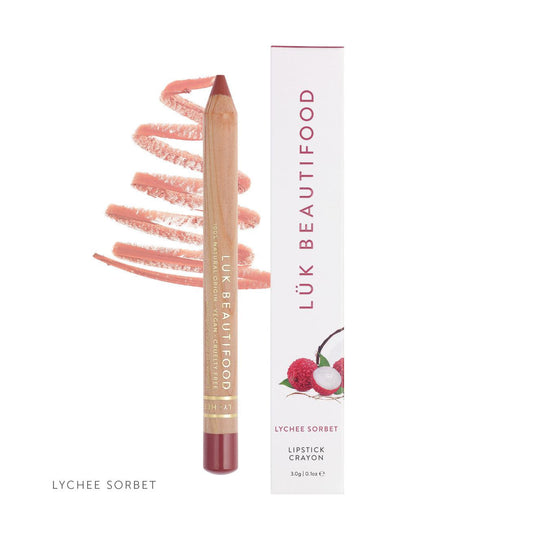 Luk Beautifood - Lipstick Crayon - Lychee Sorbet - The Bare Theory