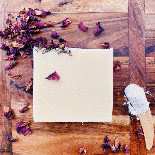 Milla's Pantry - Botanical Body Soap - Green Clay & Rose Petals - The Bare Theory