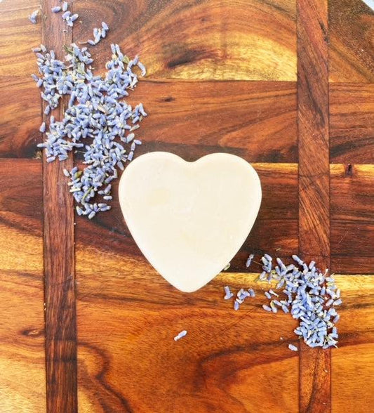 Milla’s Pantry - Heart Body Soap - Lavender & Pink Clay - The Bare Theory