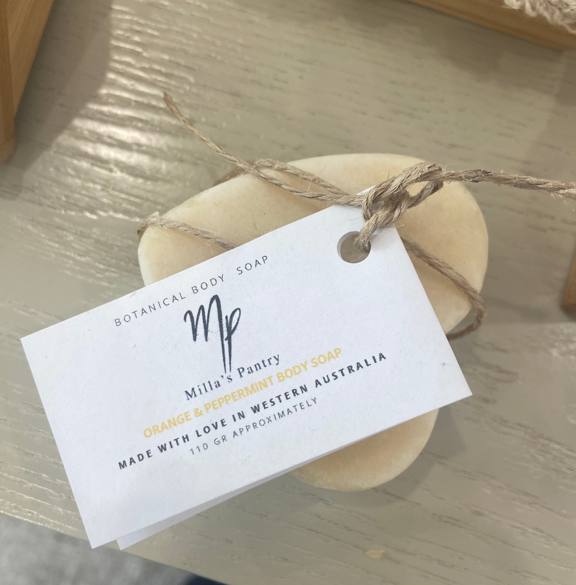 Milla’s Pantry - Heart Body Soap - Orange & Peppermint - The Bare Theory
