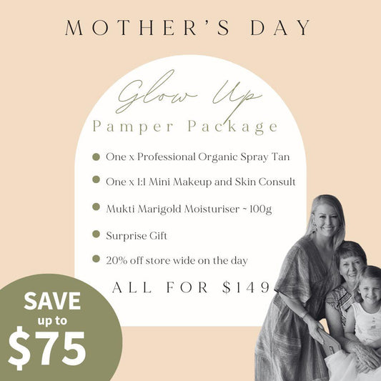 Mother's Day Glow Up Pamper Package - The Bare Theory