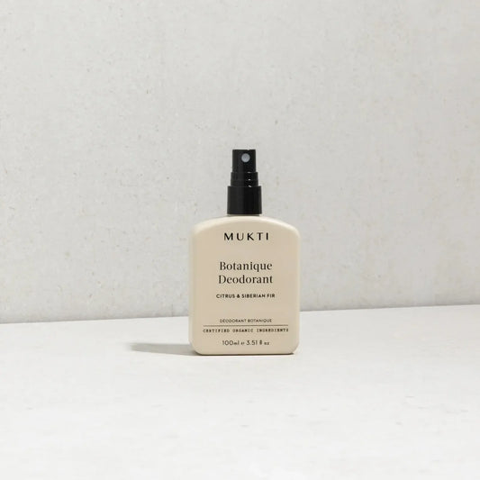 Mukti Botanique Deodorant - Citrus & Siberian Fir - The Bare Theory