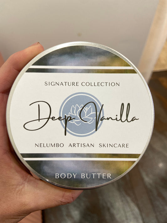 Nelumbo Artisan Skincare - Deep Vanilla Body Butter 250ml - The Bare Theory