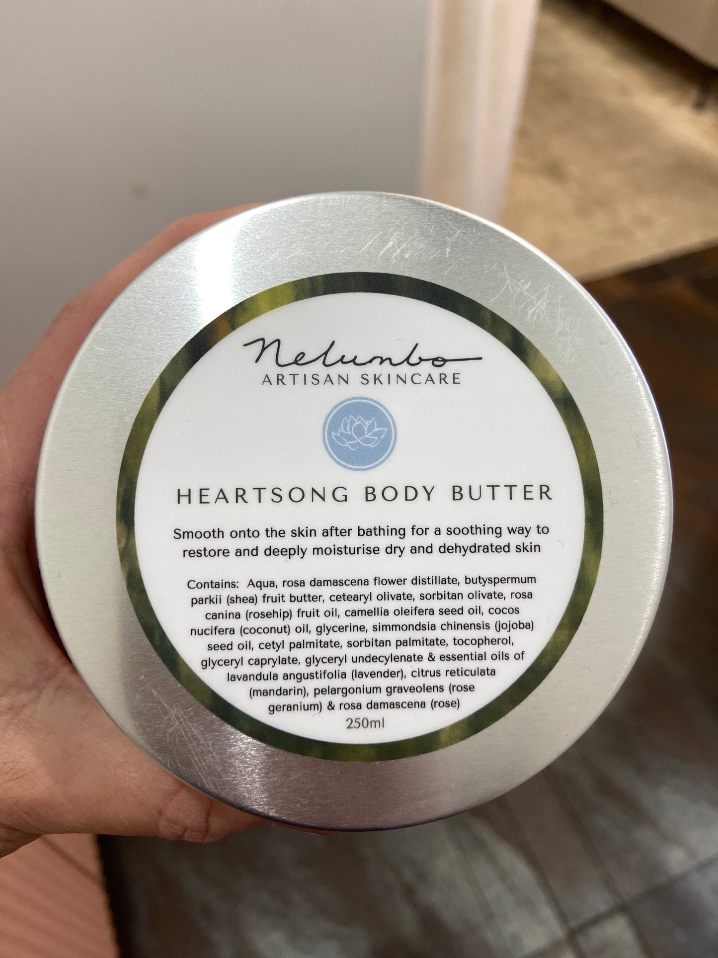 Nelumbo Artisan Skincare - Heartsong Body Butter 250ml - The Bare Theory