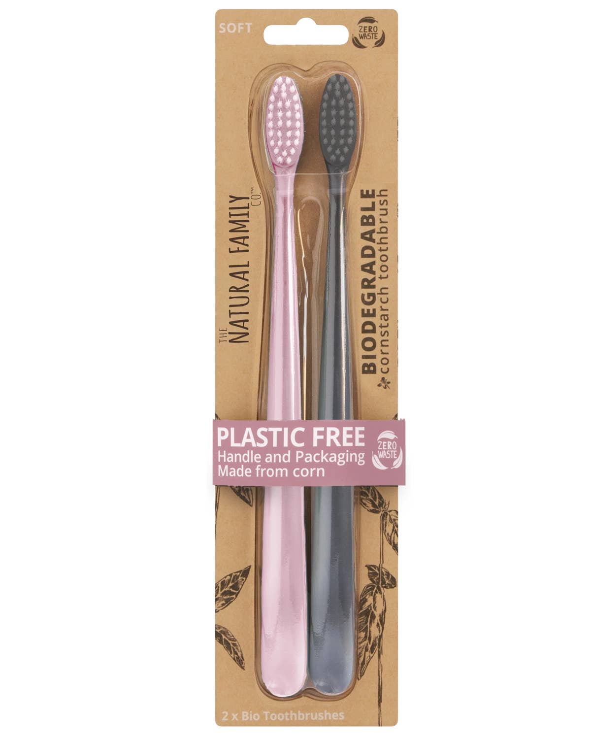 NFco Bio Toothbrush Mixed Twin Pack - Soft - The Bare Theory