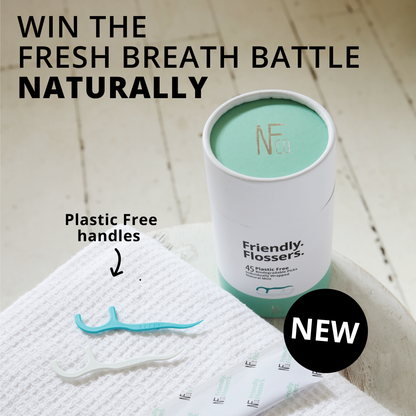 NFco - Biodegradable Floss Picks 45 Pack - The Bare Theory