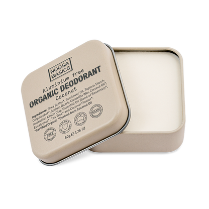 Noosa Basics - Deodorant Cream Tin - Coconut - The Bare Theory