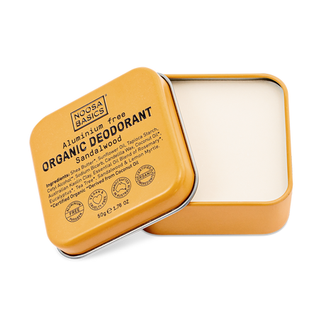 Noosa Basics - Deodorant Cream Tin - Sandalwood - The Bare Theory