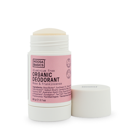 Noosa Basics - Deodorant Stick - Rose + Frankincense - The Bare Theory