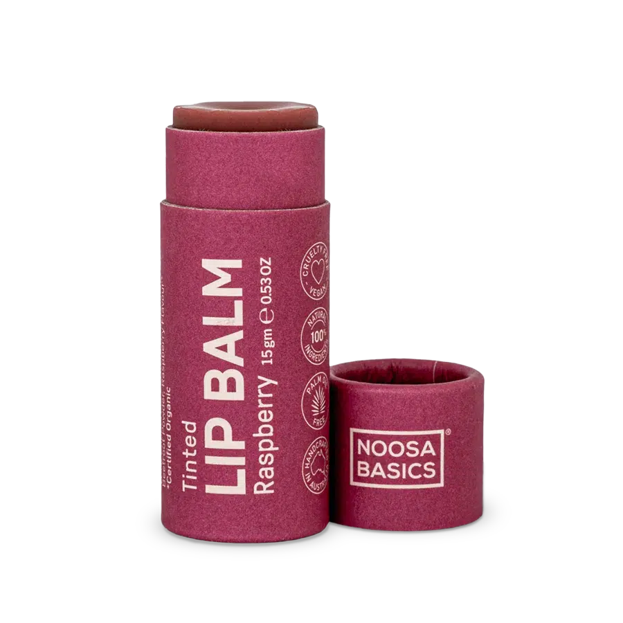 Noosa Basics - Lip Balm - Raspberry - The Bare Theory