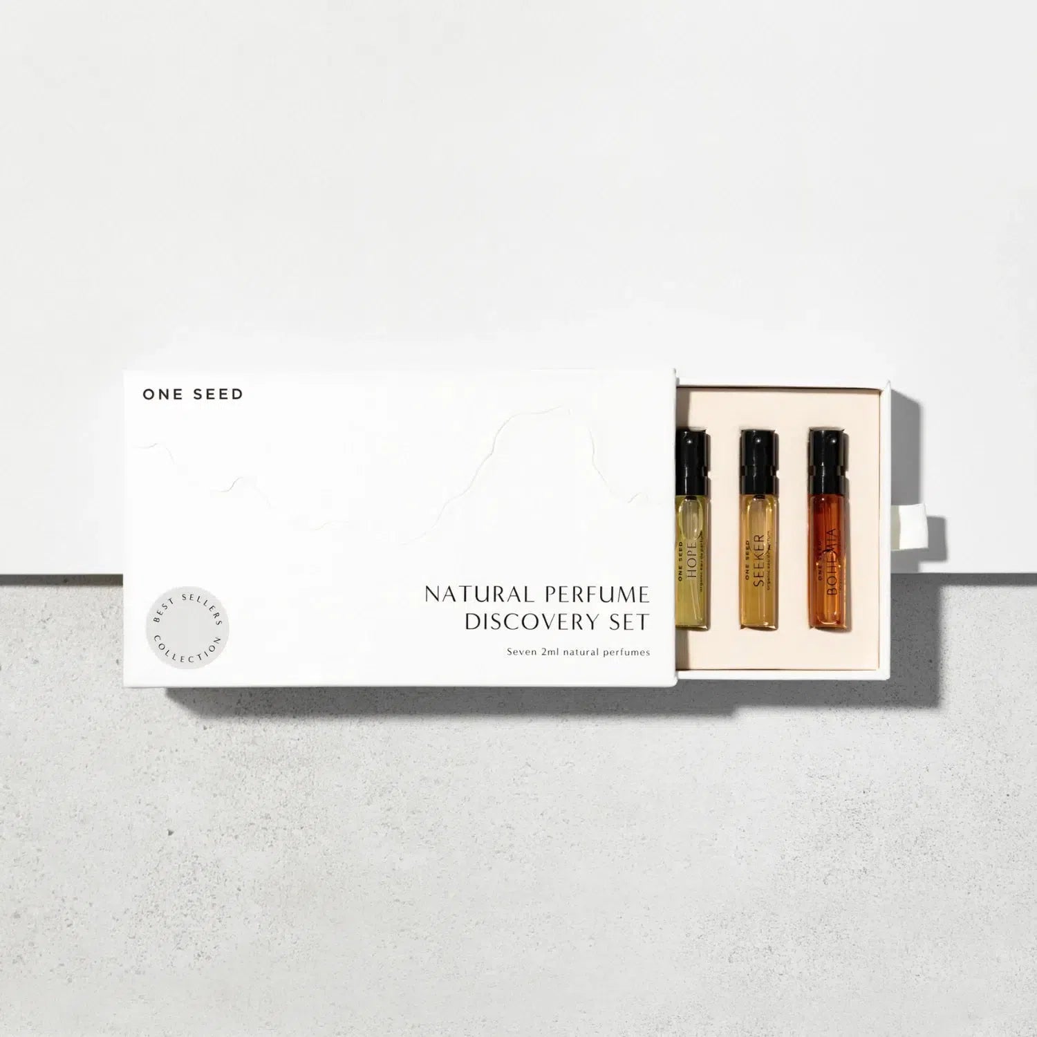 One Seed - Best Sellers 7-Piece Organic Perfume Discovery Set - The Bare Theory