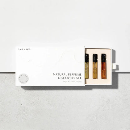 One Seed - Best Sellers 7-Piece Organic Perfume Discovery Set - The Bare Theory