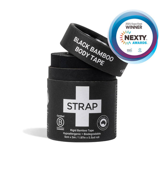 Patch Bandages - STRAP Black Bamboo Body Tape - The Bare Theory
