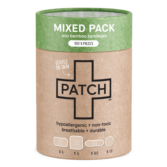 Patch - Mixed Pack - 100 Assorted Size Bandages - The Bare Theory