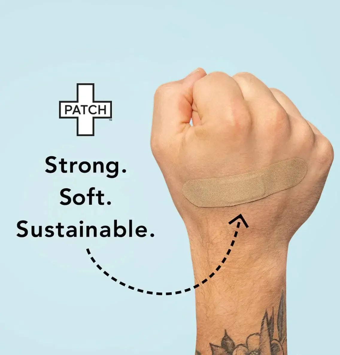 PATCH VALUE PACK - 100 Natural Bamboo Bandages - The Bare Theory