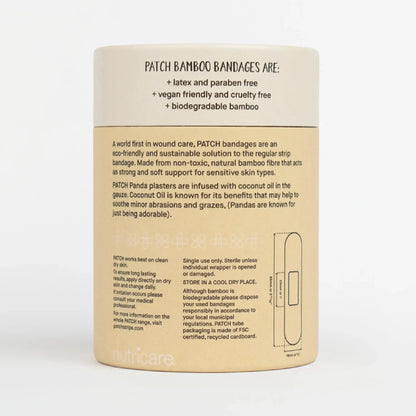 PATCH VALUE PACK - 100 Panda Bamboo Bandages - The Bare Theory