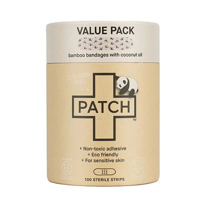 PATCH VALUE PACK - 100 Panda Bamboo Bandages - The Bare Theory