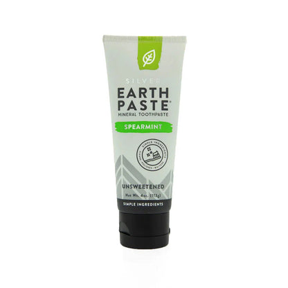 Redmond - Earthpaste Mineral Toothpaste - Spearmint / Unsweetened (New with Nano Silver) - The Bare Theory