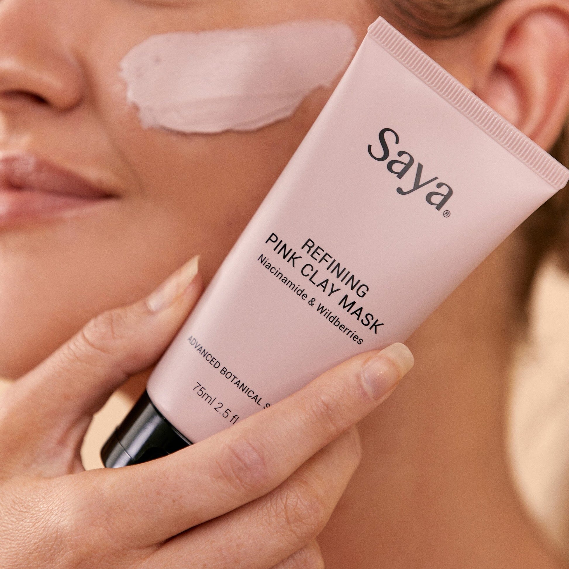 Saya - Refining Pink Clay Mask - The Bare Theory