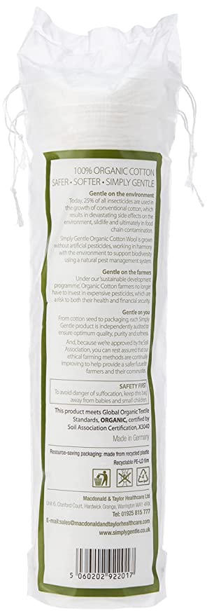 Simply Gentle Organic - Cotton Pads - The Bare Theory