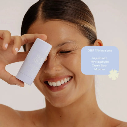 SOL SISTA - BUTTA BLOCK™ Tinted Mineral SPF 50+ Deep Tan - The Bare Theory